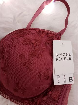 Simone Pérèle sujetador rojo encaje