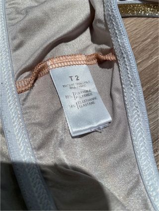 LA NOUVELLE sujetador deportivo beige/dorado talla