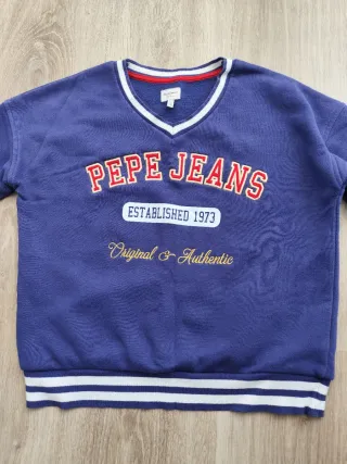 Sudadera Pepe Jeans Azul Talla 10 años.