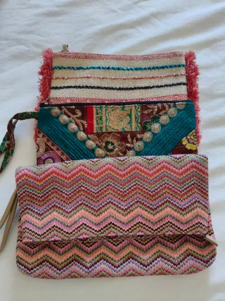 Bolsos de mano multicolor