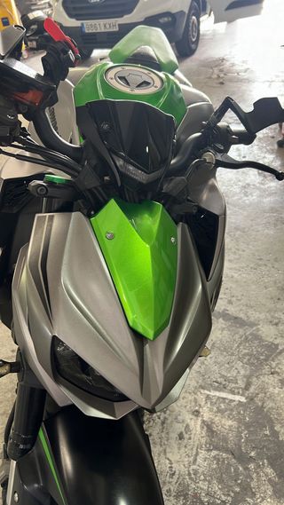 Kawasaki Z1000R Naked Verde/Plata
