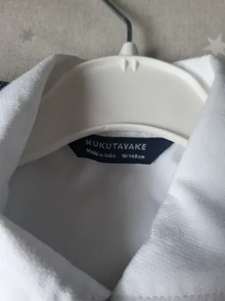 Traje comunión azul y blanco + zapatos Pablosky 35