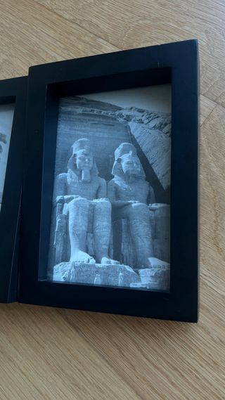 Marco doble fotos negro 10x15 cm