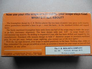 Attacco per ottiche Iron Sighter