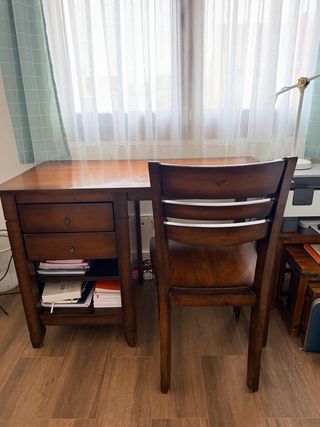 Escritorio y Silla Portico Madera