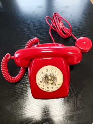 Teléfono Vintage Rojo Sin Estrenar