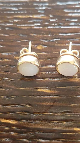 Pendientes Piedra Luna Oro