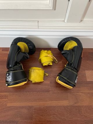 Guantes Boxeo fitness boxing Talla M Negros