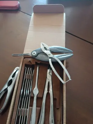 Set Cubiertos Marisco Acero Inoxidable