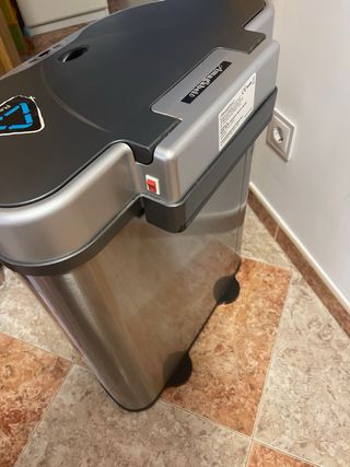 Cubo Basura Reciclaje Sensor Pie 42L