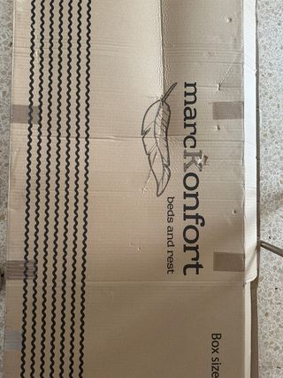 Cabecero de cama tapizado gris