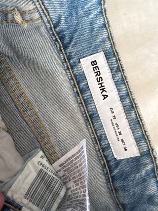 Pantalón Flare Bershka Azul