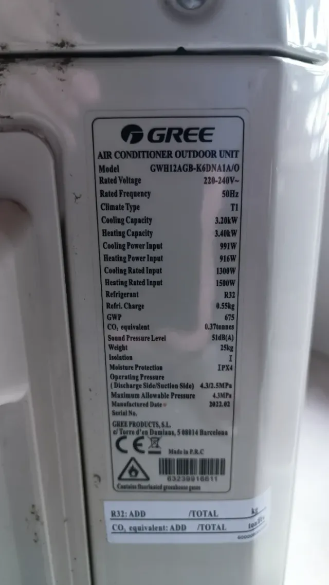 Aire Acondicionado Gree Pular 12