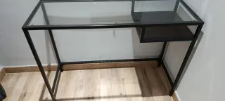 Mesa Escritorio Cristal y Metal Ikea