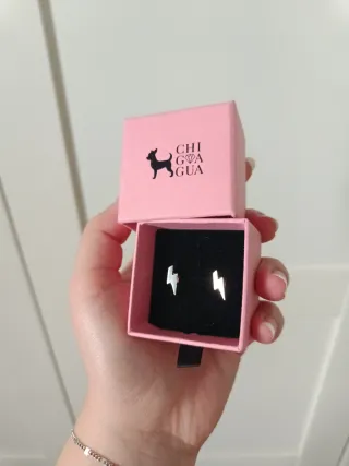 Pendientes Rayo Plata de Ley Chihuahua