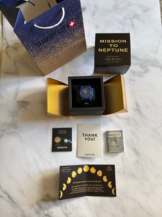 Omega x Swatch Mission to Neptune Gold