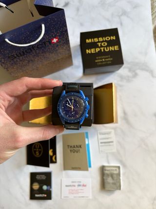 Omega x Swatch Mission to Neptune Gold