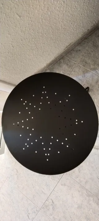 Mesa redonda madera y metal