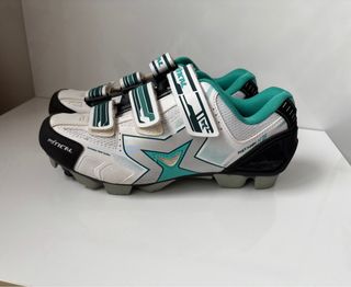 Zapatillas Ciclismo Mitical Blancas/Verdes T39