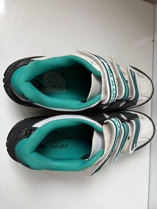 Zapatillas Ciclismo Mitical Blancas/Verdes T39