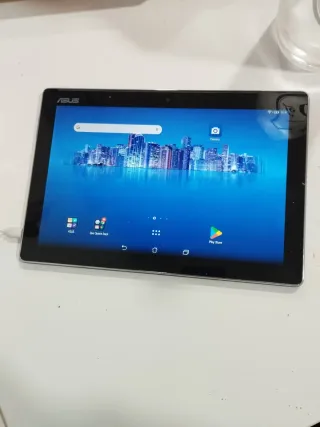 Tablet Asus Negra y Azul con funda regalo, soporte