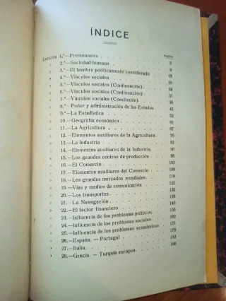 Libro Geografía Política y Económica 1926