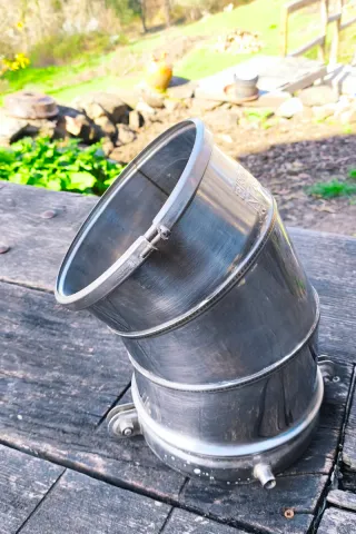 Codo 45º Inox 150mm