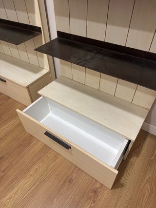 Estantería madera y metal