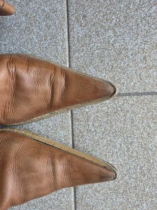 Stivali donna vera pelle marrone