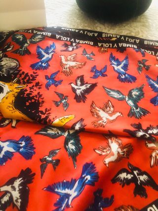Pañuelo Bimba y Lola estampado pájaros