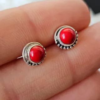 Pendientes Plata 925 coral