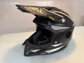 Casco Airoh Aviator 3 Negro Mate Personalizado, XL