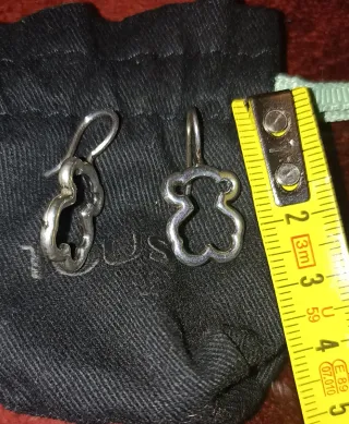 Pendientes Oso Tous Plata