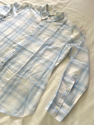 Camicia H&M L.O.O.G. a Quadretti Pastello Tg 40