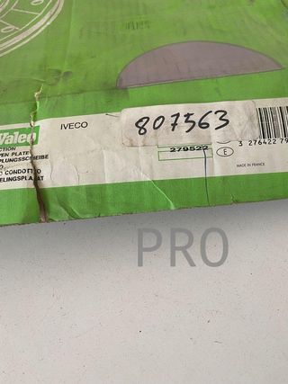 Disco Embrague Iveco 807563 nuevo