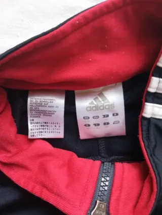 Vintage Adidas Track Jacket Navy Red White 90s Y2K