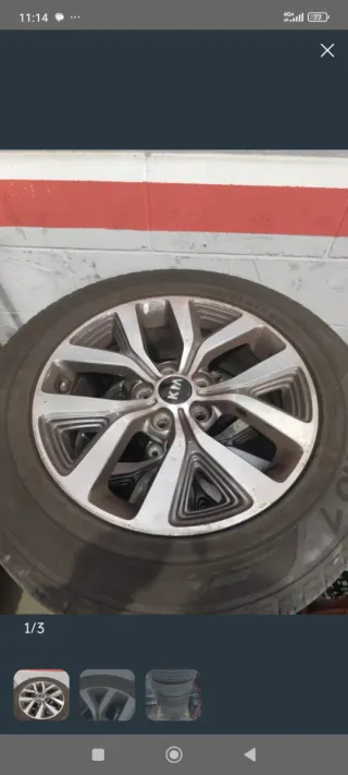 Llanta de repuesto Kia sin tapa central