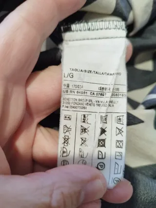 Abito lungo Sisley fantasia geometrica