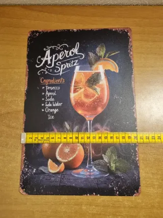 Insegna Metallo Aperol Spritz Vintage