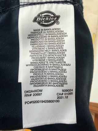 Camisa Dickies Cuadros Negra y Blanca