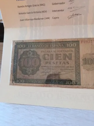 Billete 100 Pesetas Banco de España 1936