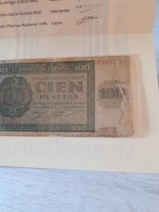 Billete 100 Pesetas Banco de España 1936