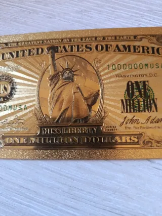 Billete de colección One Million Dollars