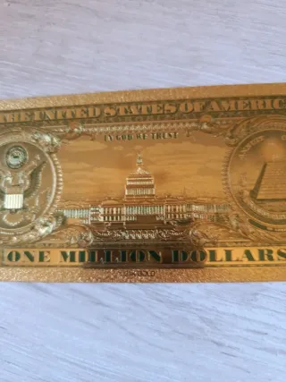 Billete de colección One Million Dollars