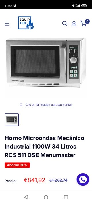 Horno  Menumaster Comercial