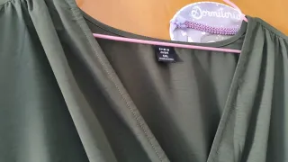 Vestido verde caqui talla XL