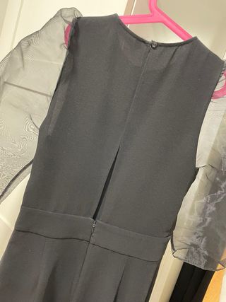 Mono Zara mangas tul negro con regalo