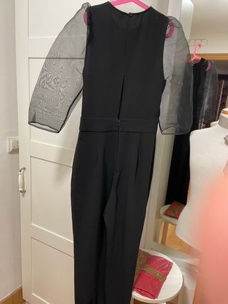 Mono Zara mangas tul negro con regalo