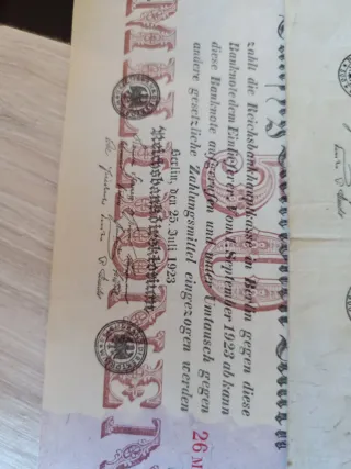 3 Billetes Reichsbanknote (Mark) oferta