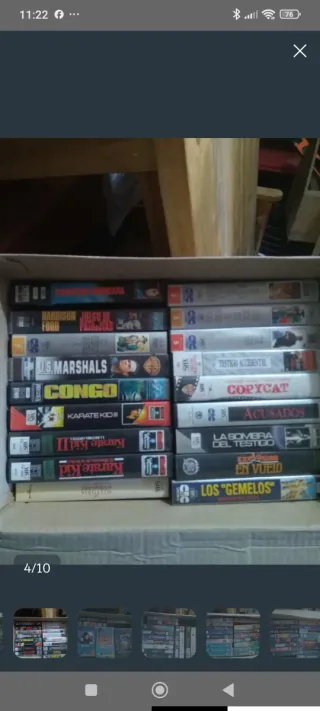 Lote Películas VHS Acción y Aventura